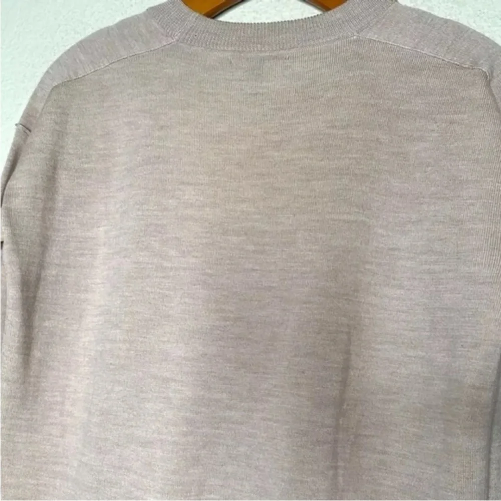 J. Crew Merino Wool High Low Hem Oversized Tunic‎ Sweater High Low Beige Size XS